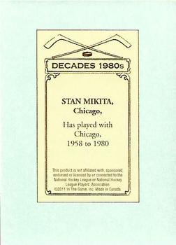 2010-11 In The Game Decades 1980s - 100 Years of Hockey Card Collecting #59 Stan Mikita Back
