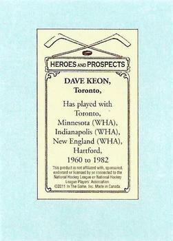 2010-11 In The Game Heroes and Prospects - 100 Years of Hockey Card Collecting #14 Dave Keon Back