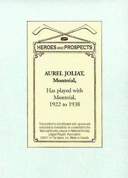 2010-11 In The Game Heroes and Prospects - 100 Years of Hockey Card Collecting #38 Aurel Joliat Back