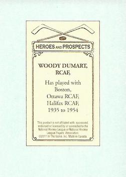 2010-11 In The Game Heroes and Prospects - 100 Years of Hockey Card Collecting #45 Woody Dumart Back