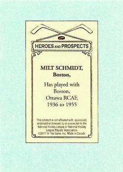 2010-11 In The Game Heroes and Prospects - 100 Years of Hockey Card Collecting #52 Milt Schmidt Back