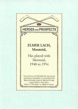 2010-11 In The Game Heroes and Prospects - 100 Years of Hockey Card Collecting #53 Elmer Lach Back