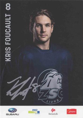 2015-16 ZSC Lions (NL) Autographs #NNO Kris Foucault Front