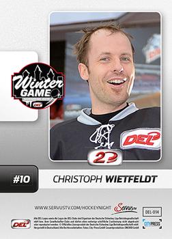 2013-14 Playercards Inside (DEL) #14 Christoph Wietfeldt Back