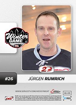 2013-14 Playercards Inside (DEL) #19 Jurgen Rumrich Back