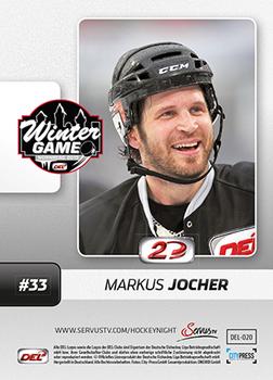 2013-14 Playercards Inside (DEL) #20 Markus Jocher Back