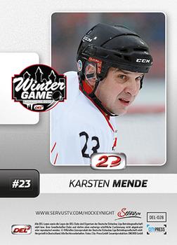 2013-14 Playercards Inside (DEL) #28 Karsten Mende Back