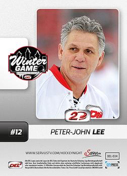 2013-14 Playercards Inside (DEL) #34 Peter Lee Back