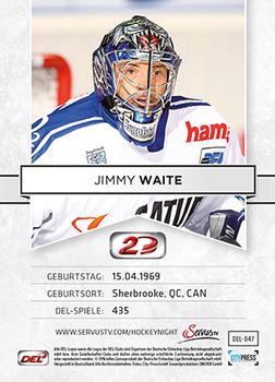 2013-14 Playercards Inside (DEL) #47 Jimmy Waite Back