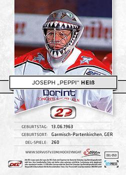 2013-14 Playercards Inside (DEL) #50 Joseph Heiss Back