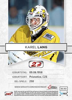 2013-14 Playercards Inside (DEL) #52 Karel Lang Back