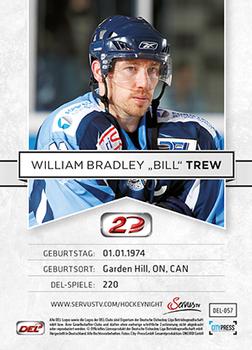 2013-14 Playercards Inside (DEL) #57 William Trew Back