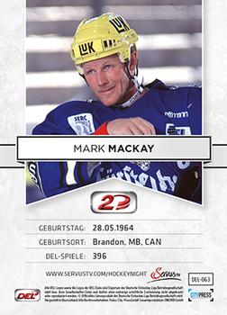 2013-14 Playercards Inside (DEL) #63 Mark MacKay Back