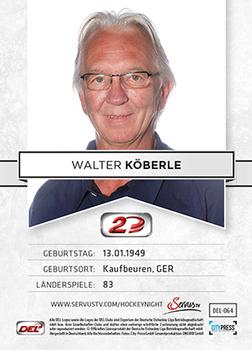 2013-14 Playercards Inside (DEL) #64 Walter Köberle Back