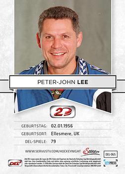 2013-14 Playercards Inside (DEL) #65 Peter Lee Back