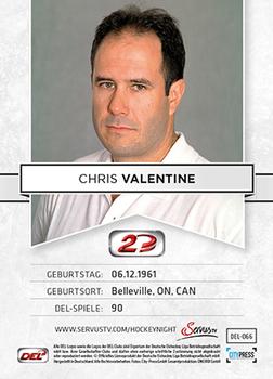 2013-14 Playercards Inside (DEL) #66 Chris Valentine Back