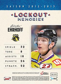 2013-14 Playercards Inside (DEL) #70 Christian Ehrhoff Back