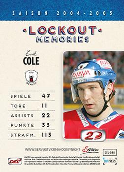 2013-14 Playercards Inside (DEL) #80 Erik Cole Back