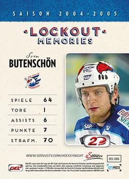 2013-14 Playercards Inside (DEL) #86 Sven Butenschon Back