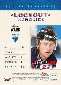 2013-14 Playercards Inside (DEL) #91 Jason Ward Back