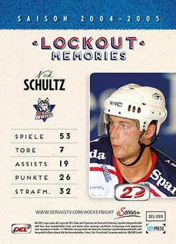 2013-14 Playercards Inside (DEL) #99 Nick Schultz Back