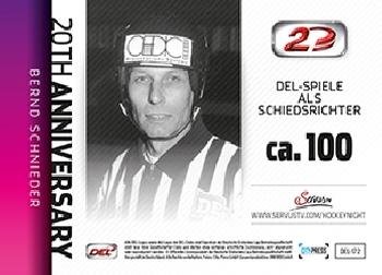 2013-14 Playercards Inside (DEL) #172 Bernd Schnieder Back