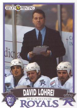 2002-03 Rieck's Printing Reading Royals (ECHL) #NNO David Lohrei Front