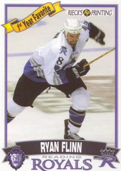 2002-03 Rieck's Printing Reading Royals (ECHL) #NNO Ryan Flinn Front
