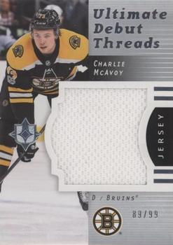 2017-18 Upper Deck Ultimate Collection - 2007-08 Retro Debut Threads #RDT-CM Charlie McAvoy Front