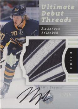2017-18 Upper Deck Ultimate Collection - 2007-08 Retro Debut Threads Patch Auto #RDT-AN Alexander Nylander Front