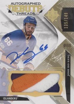 2017-18 Upper Deck Ultimate Collection - Debut Threads Patch Auto #DTA-JH Josh Ho-Sang Front