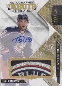 2017-18 Upper Deck Ultimate Collection - Debut Threads Patch Auto #DTA-PD Pierre-Luc Dubois Front
