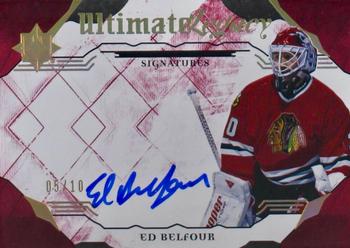 2017-18 Upper Deck Ultimate Collection - Ultimate Legacy Signatures Red #ULS-EB Ed Belfour Front