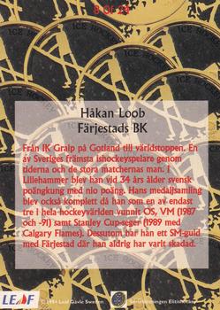 1994-95 Leaf Elit Set (Swedish) - Gold #8 Hakan Loob Back