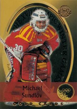 1994-95 Leaf Elit Set (Swedish) - Gold #15 Michael Sundlov Front