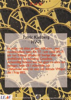 1994-95 Leaf Elit Set (Swedish) - Gold #17 Patric Kjellberg Back