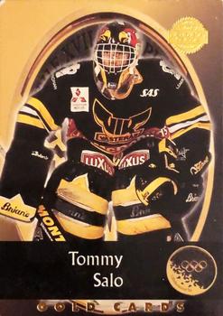 1994-95 Leaf Elit Set (Swedish) - Gold #24 Tommy Salo Front