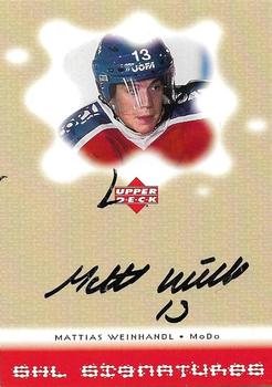 2000-01 Upper Deck Swedish Elite - SHL Signatures #MI Mattias Weinhandl Front