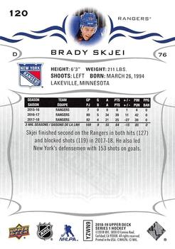 2018-19 Upper Deck #120 Brady Skjei Back