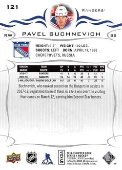 2018-19 Upper Deck #121 Pavel Buchnevich Back