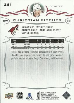2018-19 Upper Deck #261 Christian Fischer Back