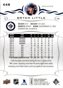 2018-19 Upper Deck #448 Bryan Little Back