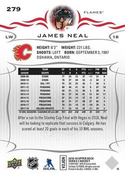 2018-19 Upper Deck #279 James Neal Back