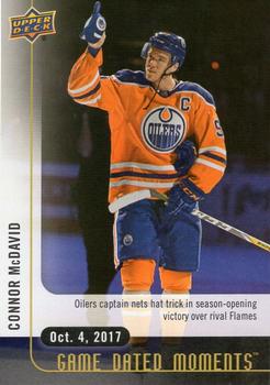 2017-18 Upper Deck Game Dated Moments #1 Connor McDavid Front
