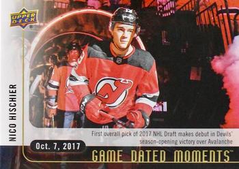 2017-18 Upper Deck Game Dated Moments #3 Nico Hischier Front