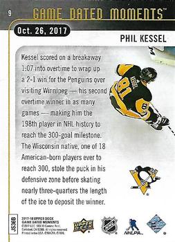2017-18 Upper Deck Game Dated Moments #9 Phil Kessel Back