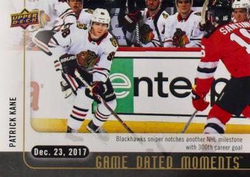 2017-18 Upper Deck Game Dated Moments #29 Patrick Kane Front