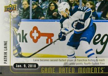 2017-18 Upper Deck Game Dated Moments #35 Patrik Laine Front