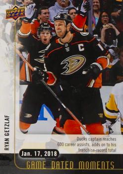 2017-18 Upper Deck Game Dated Moments #39 Ryan Getzlaf Front
