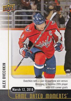 2017-18 Upper Deck Game Dated Moments #61 Alex Ovechkin Front